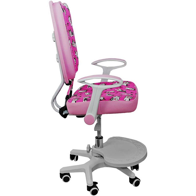 Детское кресло AksHome Pegas розовый с котятами, ткань 75262 Фото № 10