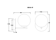 Бра MyFar Aerton MR1944-1W 1