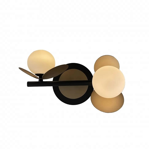 Бра iLedex Savage W4641-2 MBK+SGD Фото № 1