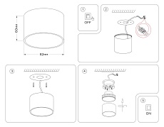 Потолочный светильник Ambrella light Techno Spot GX Standard tech TN5359 1