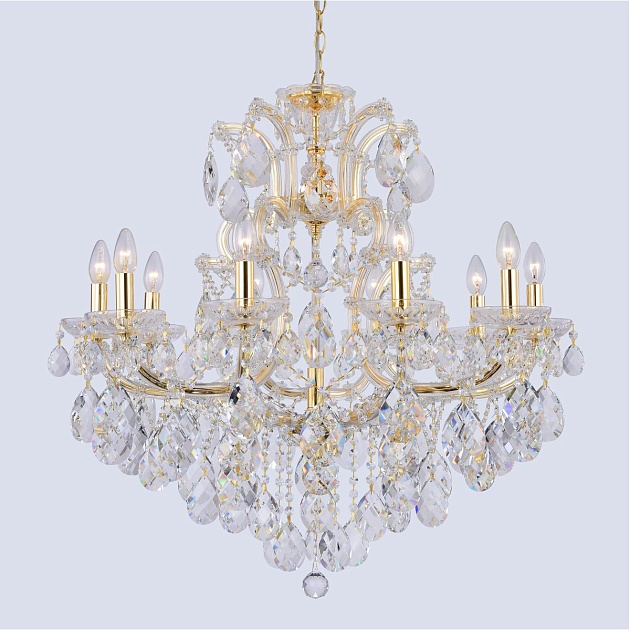 Подвесная люстра Crystal Lux Isabel SP11 Gold/Transparent Фото № 4