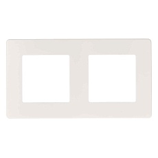Рамка 2-постовая ЭРА 12 сатин белый 12-5102-01 Б0052509