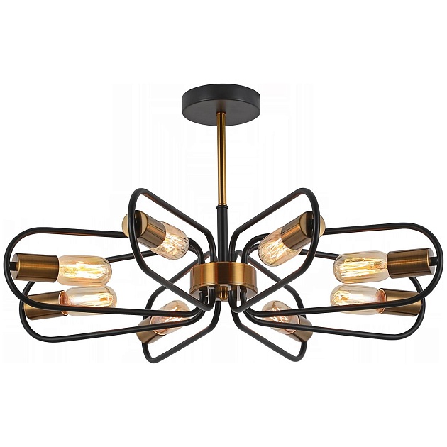 Потолочная люстра Illumico IL8253-8COU-79 BK GD Фото № 1