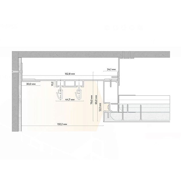 Скрытый карниз черный FerGipps УТ000002521 Фото № 3