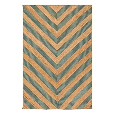 Ковер Tkano из джута с вставками зеленого цвета из коллекции Ethnic, 200х300 см TK22-DR0022