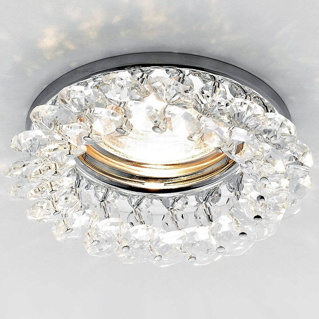Встраиваемый светильник Ambrella light Crystal K206 CL/CH изображение 2 Встраиваемый светильник Ambrella light Crystal K206 CL/CH Фото № 2