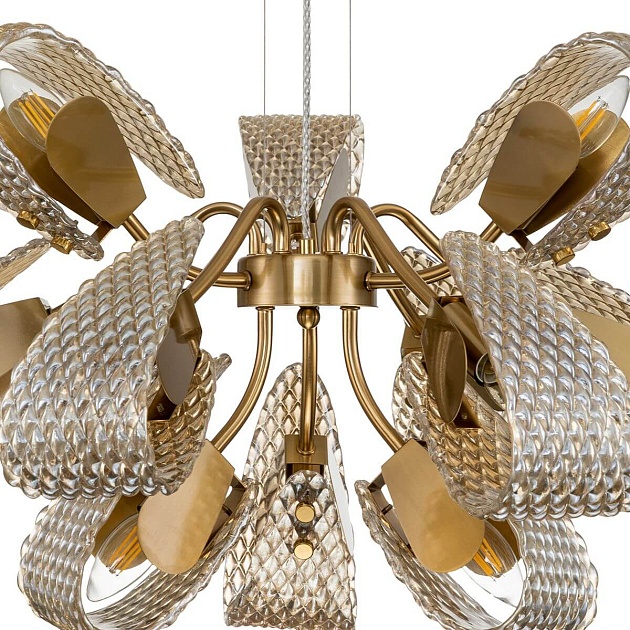 Подвесная люстра Indigo Fless 11033/12P Amber V000344 Фото № 2