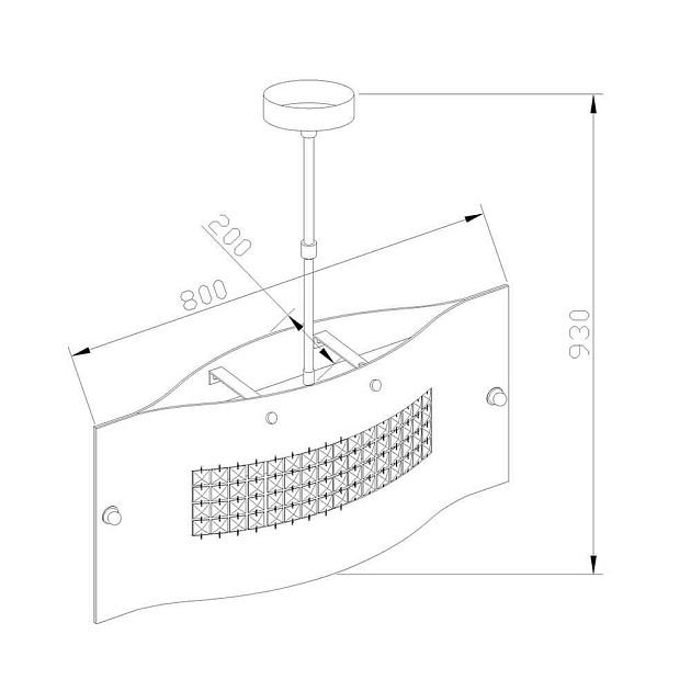 Подвесной светильник Lucia Tucci Pelle Nerre 2019.3 Фото № 2