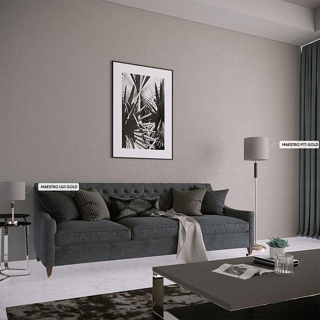 Настольная лампа Crystal Lux Maestro LG1 Gold Фото № 3