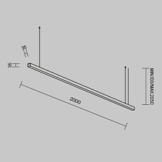 Линейный светильник Maytoni Technical LL312016 1