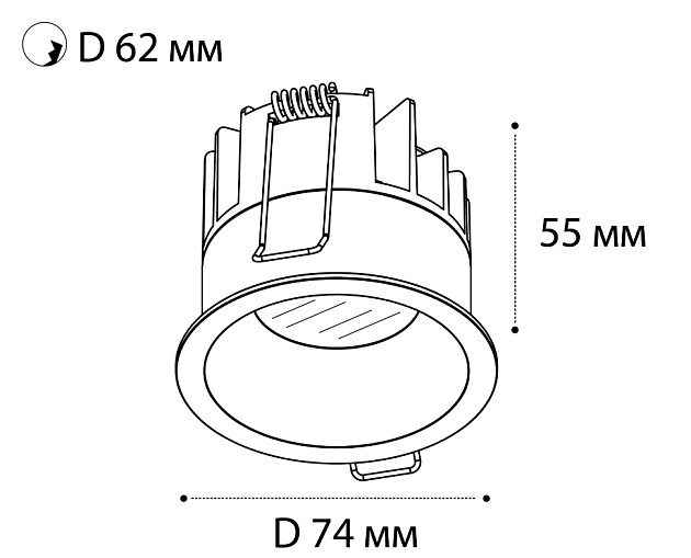 Встраиваемый светодиодный светильник Italline DL 3241 black изображение 2 Встраиваемый светодиодный светильник Italline DL 3241 black Фото № 2