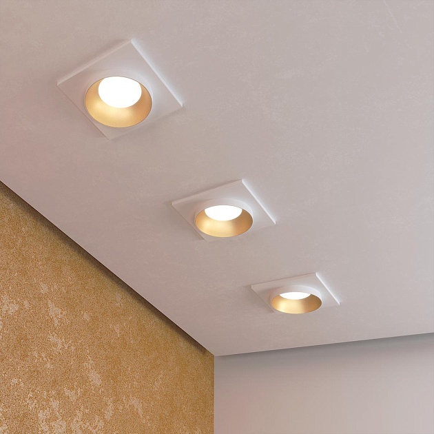 Встраиваемый светильник Elektrostandard 116 MR16 золото/белый a053346 Фото № 7