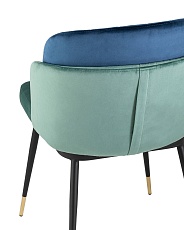 Кухонный стул Stool Group Пенелопа велюр мятный+синий FDC8054 FUT-70 + FUT-40 5