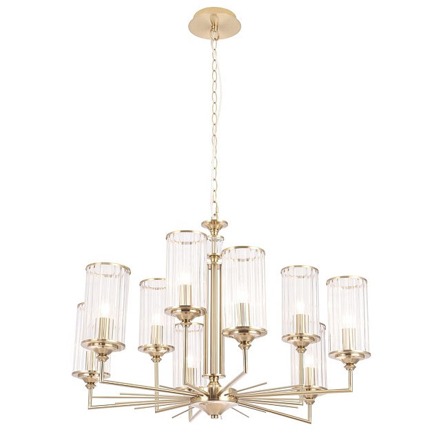 Подвесная люстра Crystal Lux Gloria SP9 Brass Фото № 1