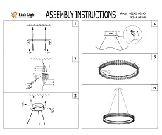 Подвесной светодиодный светильник Kink Light Лаура 08243,12A 1