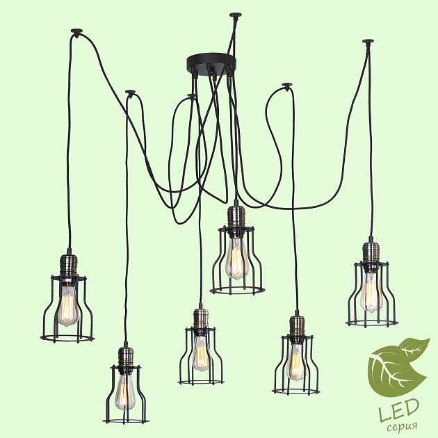 Подвесная люстра Lussole Loft Shirley GRLSP-9310 изображение 5 Подвесная люстра Lussole Loft Shirley GRLSP-9310 Фото № 5