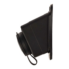 Розетка каучуковая 1 гнездо с крышкой угловая черная, с/3, 16А, IP44, PROconnect 111-127-4 1