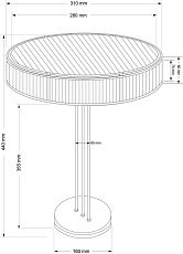 Настольный светильник KUTEK LAVONE LAV-LG-2(P)310 1