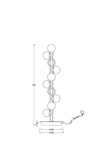 Настольная лампа Maytoni Tessara MOD081TL-L14G3K изображение 12 Настольная лампа Maytoni Tessara MOD081TL-L14G3K Фото № 12
