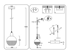 Светильник подвесной Ambrella light TRADITIONAL TR8504 2