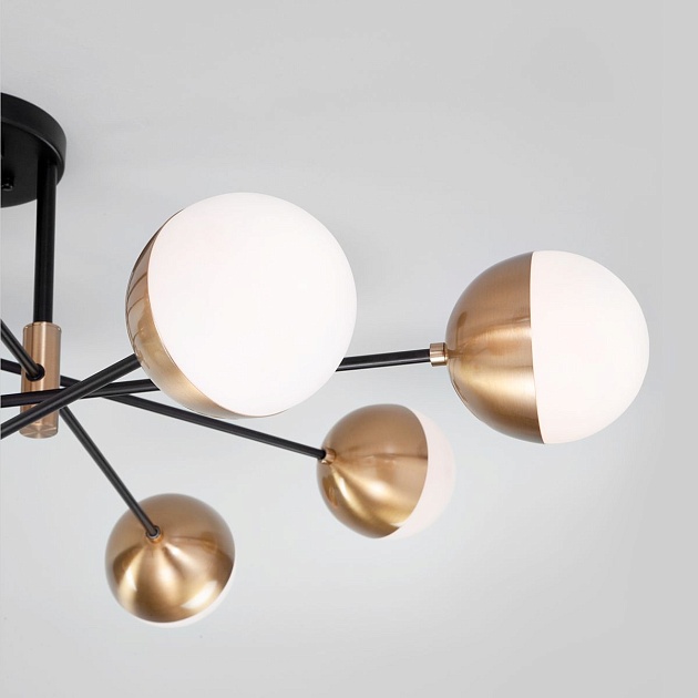 Потолочная люстра Eurosvet Nuvola 70129/8 латунь Фото № 4