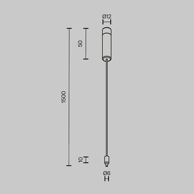 Основание и тросовый подвес Maytoni Technical CA009PM-BS Фото № 2