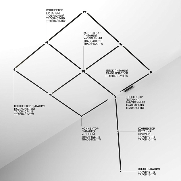 Шинопровод Maytoni Technical Busbar trunkings Radity TRX084EC-112W изображение 2 Шинопровод Maytoni Technical Busbar trunkings Radity TRX084EC-112W Фото № 2