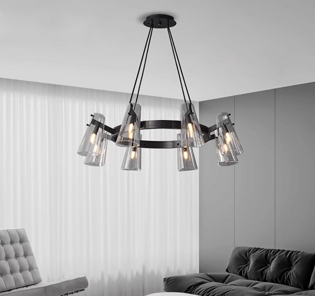 Подвесная люстра Romatti Kobo Damaso L6353-8 изображение 5 Подвесная люстра Romatti Kobo Damaso L6353-8 Фото № 5