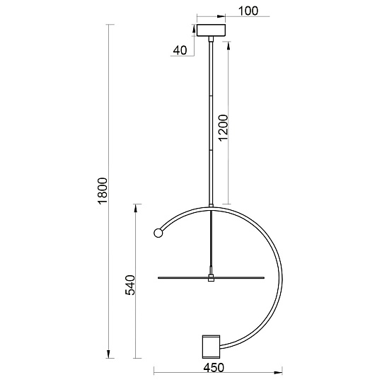 Подвесной светильник Vele Luce Andromeda VL7284P11 Фото № 4
