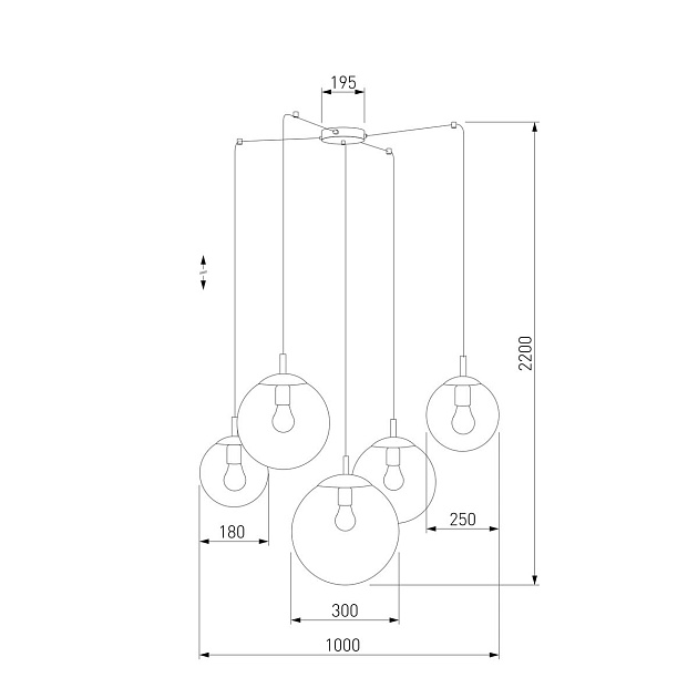 Подвесная люстра TK Lighting 5382 Esme Фото № 2