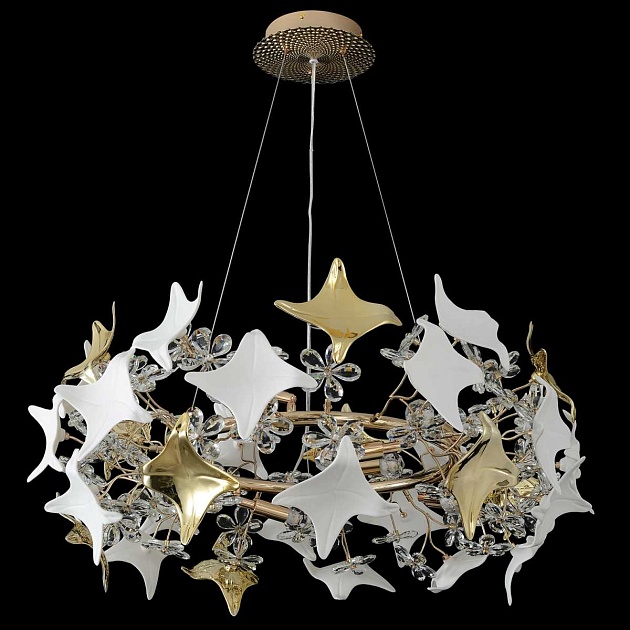 Подвесная люстра Crystal Lux LETISIA SP8 GOLD изображение 5 Подвесная люстра Crystal Lux LETISIA SP8 GOLD Фото № 5