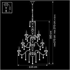 Подвесная люстра Osgona Vidare 738302 2