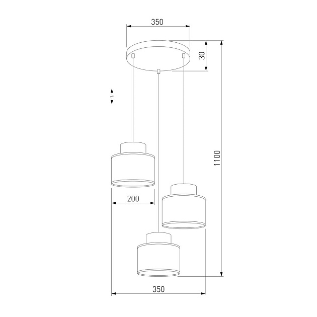 Подвесная люстра TK Lighting 2594 Duo Фото № 2