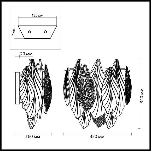 Бра Odeon Light LACE 5052/3W Фото № 2