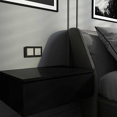 Умный сенсорный выключатель двухклавишный (дымчатый) W4523641/ a069765 2