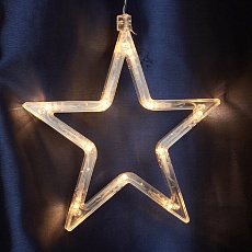 Светодиодная гирлянда Feron Бахрома Звезды 230V 2700K теплый белый статичная CL29 48613 2