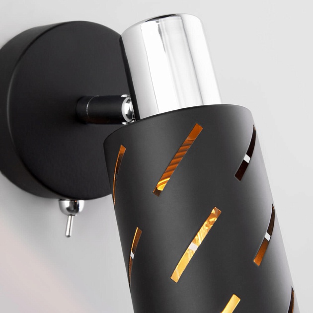 Спот Eurosvet Fente 20090/1 черный/хром Фото № 3