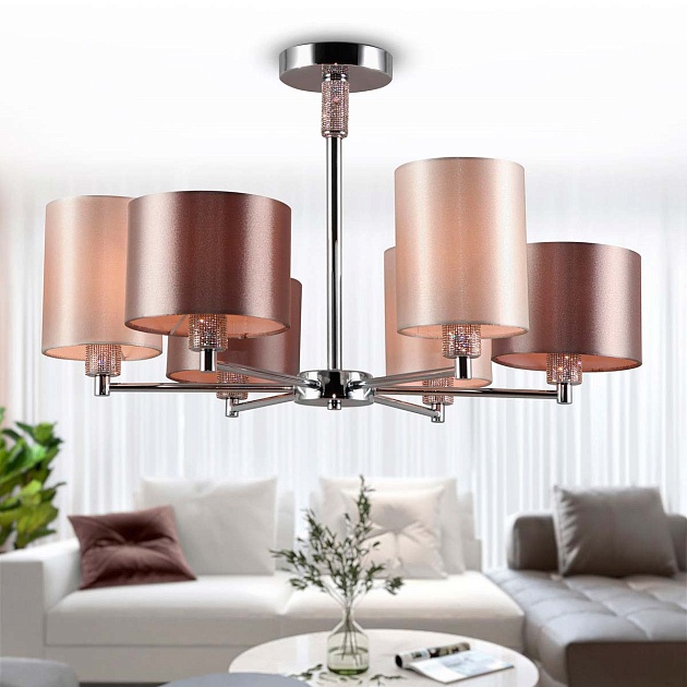 Потолочная люстра Rivoli Ebony 2081-306 Б0055618 изображение 2 Потолочная люстра Rivoli Ebony 2081-306 Б0055618 Фото № 2