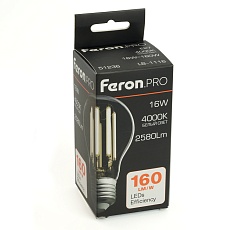 Лампа светодиодная Feron.PRO LB-1116 Шар E27 2580LM 16W 175-265V 4000K 51236 1