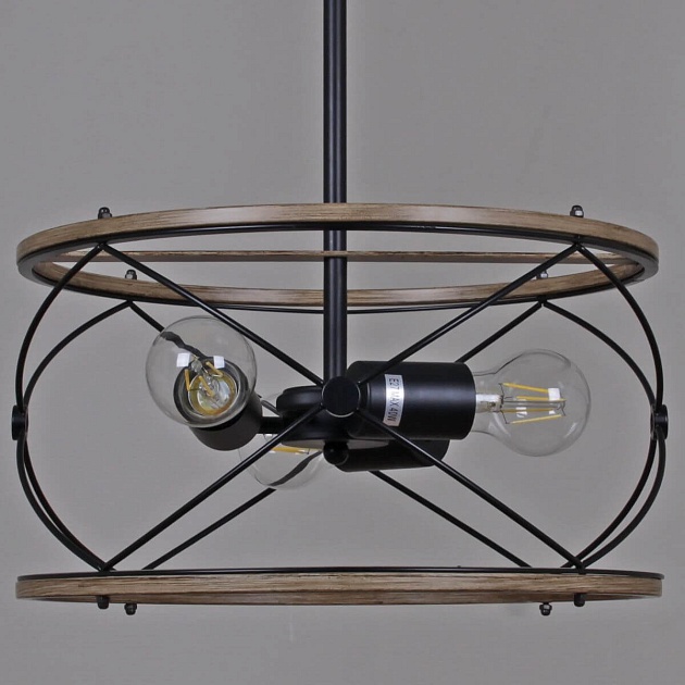 Подвесная люстра Illumico IL1008-3P-05 BK Wood Фото № 2