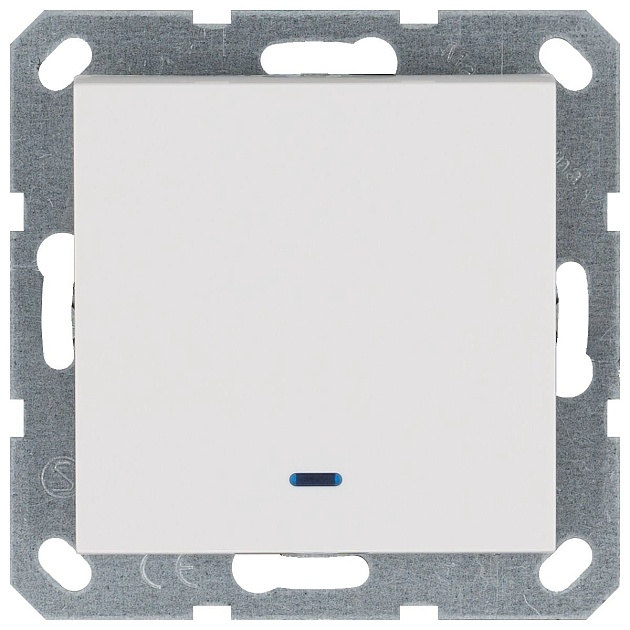 Выключатель одноклавишный Jasmart G3011NW Фото № 1