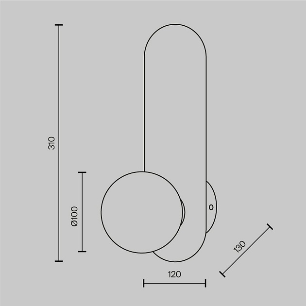 Бра Maytoni Bao MOD419WL-01G Фото № 2