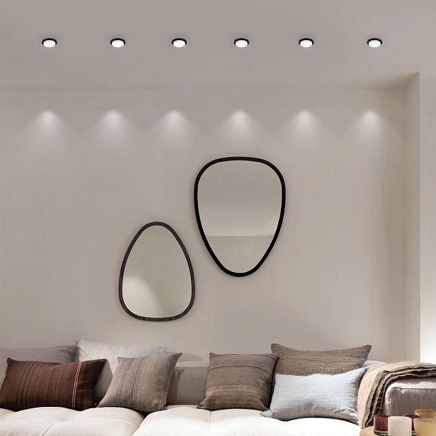 Встраиваемый светильник Elektrostandard 114 MR16 белый/черный a053344 Фото № 5