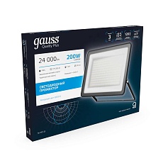 Прожектор светодиодный Gauss Qplus 200W 5500К 613100200 1
