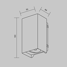 Уличный настенный светодиодный светильник Maytoni Shell O570WL-L10B3K 1