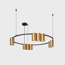 Подвесная люстра Denkirs Orbit DK4065-BK+SG 2