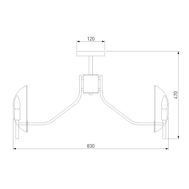 Потолочная люстра Eurosvet Rocco 60135/8 латунь Фото № 3
