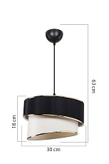 Подвесной светильник Toplight Bertina TL1622H-01BW 2