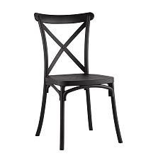 Кухонный стул Stool Group Кроссбэк пластиковый черный Y030 black