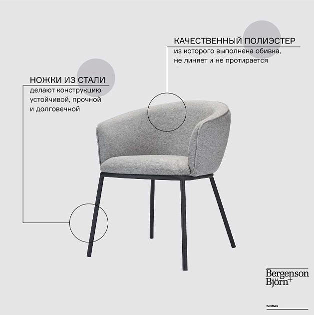 Кресло Bergenson Bjorn Paal FH-PL-ARMCH-PL-GR изображение 2 Кресло Bergenson Bjorn Paal FH-PL-ARMCH-PL-GR Фото № 2